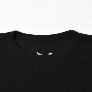 極美品 CHROME HEARTS クロムハーツ × LUCIEN PELLAT-FINET ルシアンペラフィネ ヴァインダガー ニットセーター ブラック 中古 4a005033
