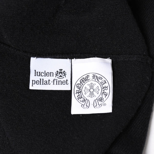 極美品 CHROME HEARTS クロムハーツ × LUCIEN PELLAT-FINET ルシアンペラフィネ ヴァインダガー ニットセーター ブラック 中古 4a005033
