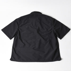極美品 CHROME HEARTS クロムハーツ Y NOT CARPENTER LEATHER POCKET ナイロンジップシャツ サイズXL CHクロスパッチ 中古 4a005209