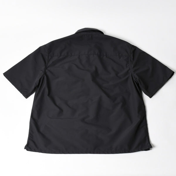 極美品 CHROME HEARTS クロムハーツ Y NOT CARPENTER LEATHER POCKET ナイロンジップシャツ サイズXL CHクロスパッチ 中古 4a005209