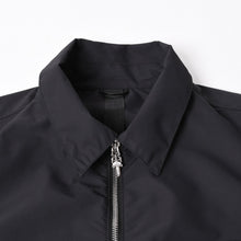 画像をギャラリービューアに読み込む, 極美品 CHROME HEARTS クロムハーツ Y NOT CARPENTER LEATHER POCKET ナイロンジップシャツ サイズXL CHクロスパッチ 中古 4a005209