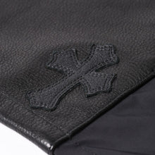 画像をギャラリービューアに読み込む, 極美品 CHROME HEARTS クロムハーツ Y NOT CARPENTER LEATHER POCKET ナイロンジップシャツ サイズXL CHクロスパッチ 中古 4a005209