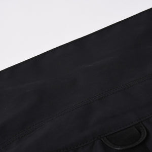 極美品 CHROME HEARTS クロムハーツ Y NOT CARPENTER LEATHER POCKET ナイロンジップシャツ サイズXL CHクロスパッチ 中古 4a005209
