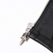 画像をギャラリービューアに読み込む, 極美品 CHROME HEARTS クロムハーツ Y NOT CARPENTER LEATHER POCKET ナイロンジップシャツ サイズXL CHクロスパッチ 中古 4a005209