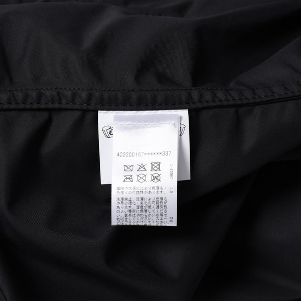 極美品 CHROME HEARTS クロムハーツ Y NOT CARPENTER LEATHER POCKET ナイロンジップシャツ サイズXL CHクロスパッチ 中古 4a005209