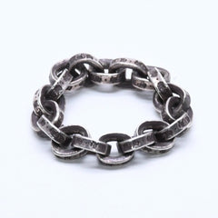 CHROME HEARTS クロムハーツ ペーパーチェーンリング 指輪 サイズ12号 重量約4.74g シルバー925 SV925 美品 中古 4a005200