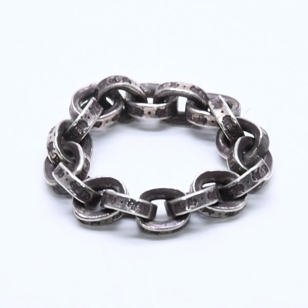 CHROME HEARTS クロムハーツ ペーパーチェーンリング 指輪 サイズ12号 重量約4.74g シルバー925 SV925 美品 中古 4a005200