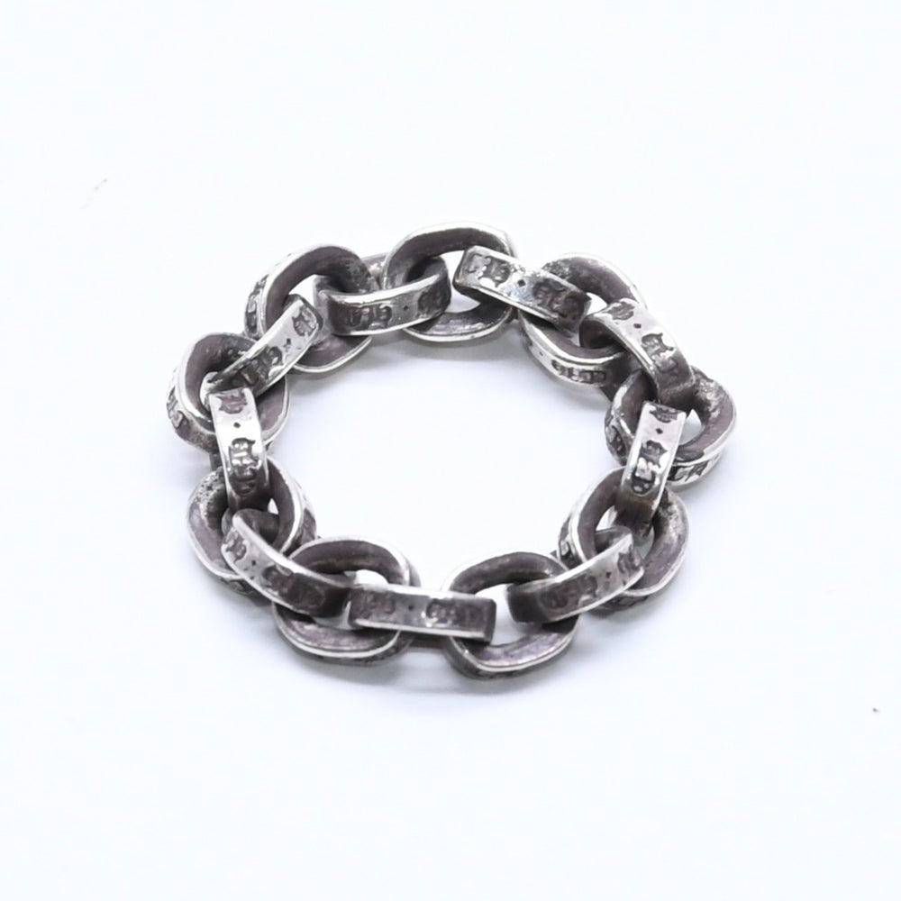 CHROME HEARTS Paper Chain Ring Size 9 Weight Approx. 4.55g Silver 925 Accessory Good Condition Used 4a005197