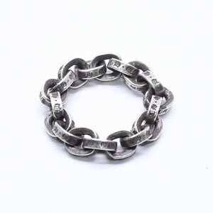 CHROME HEARTS クロムハーツ ペーパーチェーンリング 指輪 サイズ9号 重量約4.55g シルバー925 アクセサリー 美品 中古 4a005197