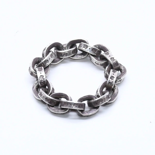 CHROME HEARTS クロムハーツ ペーパーチェーンリング 指輪 サイズ9号 重量約4.55g シルバー925 アクセサリー 美品 中古 4a005197