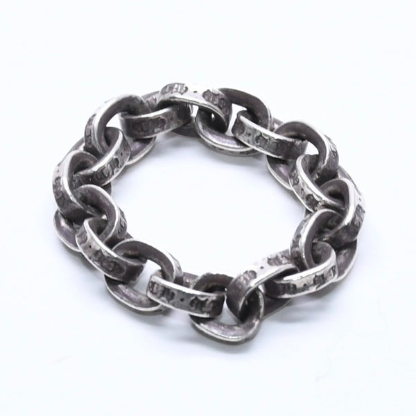 CHROME HEARTS クロムハーツ ペーパーチェーンリング 指輪 サイズ9号 重量約4.55g シルバー925 アクセサリー 美品 中古 4a005197