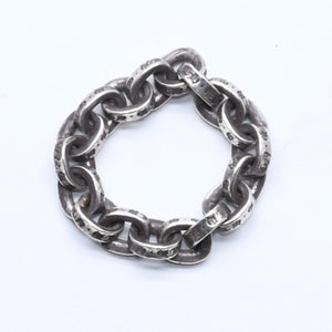 CHROME HEARTS クロムハーツ ペーパーチェーンリング 指輪 サイズ9号 重量約4.55g シルバー925 アクセサリー 美品 中古 4a005197