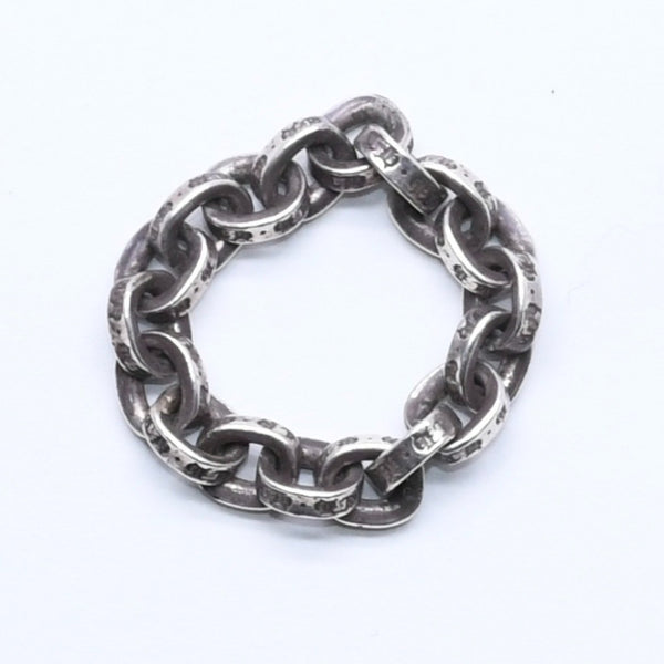 CHROME HEARTS クロムハーツ ペーパーチェーンリング 指輪 サイズ9号 重量約4.55g シルバー925 アクセサリー 美品 中古 4a005197