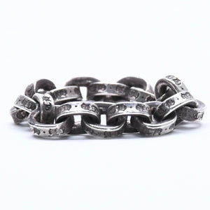 CHROME HEARTS クロムハーツ ペーパーチェーンリング 指輪 サイズ9号 重量約4.55g シルバー925 アクセサリー 美品 中古 4a005197
