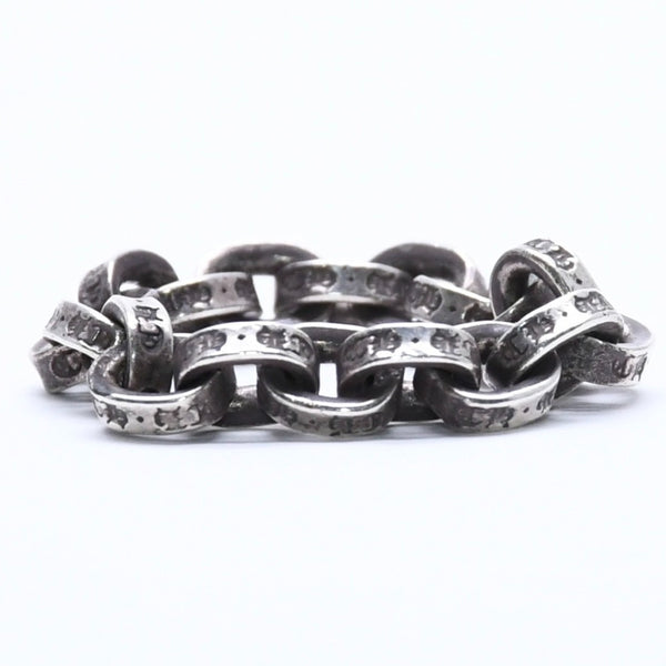 CHROME HEARTS クロムハーツ ペーパーチェーンリング 指輪 サイズ9号 重量約4.55g シルバー925 アクセサリー 美品 中古 4a005197