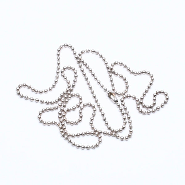CHROME HEARTS クロムハーツ BALL CHAIN NECKLACE 30inch ボールチェーンネックレス 30インチ 重量9.28g 全長約76.5cm 美品 中古 4a005193