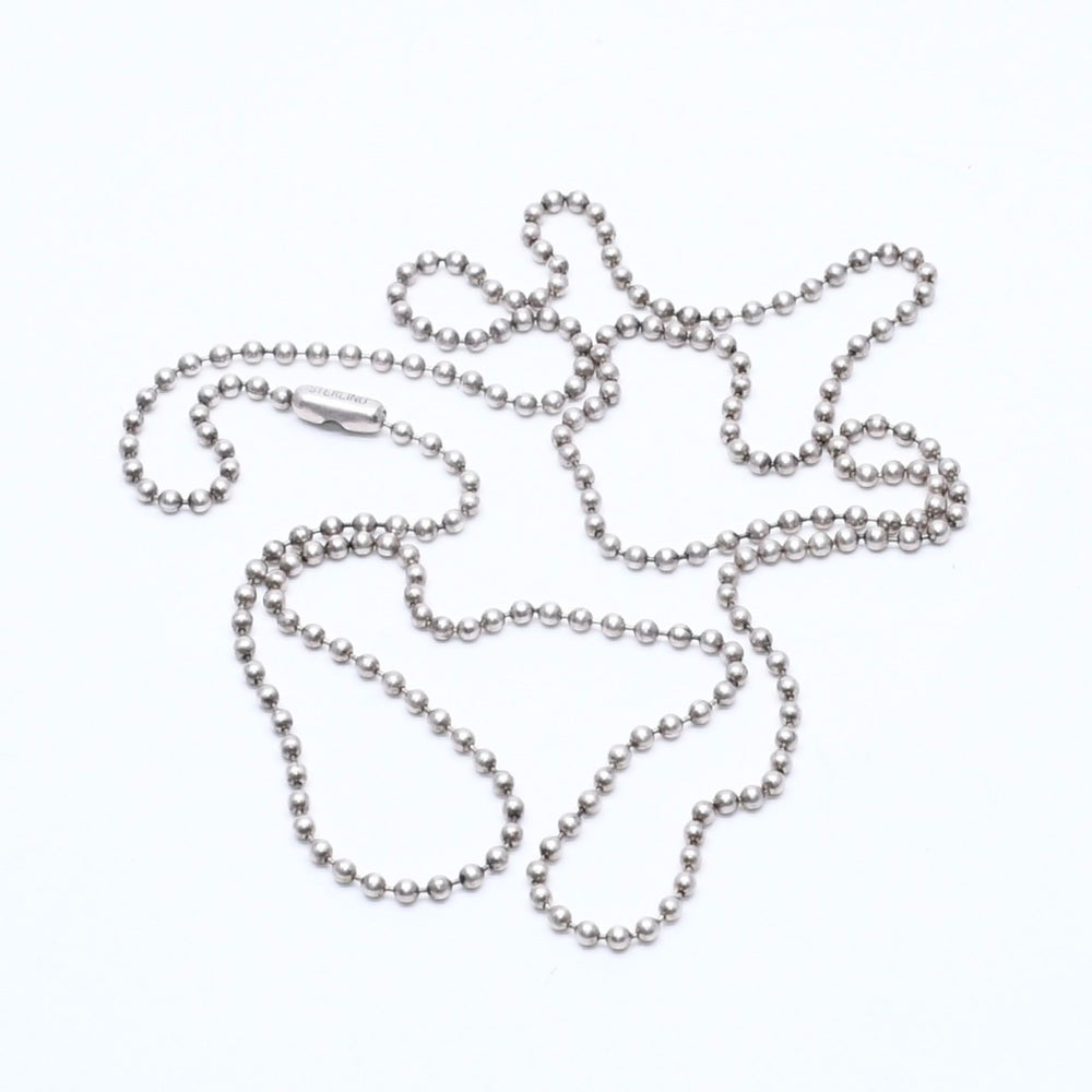 CHROME HEARTS BALL CHAIN ​​NECKLACE 30inch Ball chain necklace 30 inches Weight 8.94g Total length approx. 76.5cm Good condition Used 4a005196