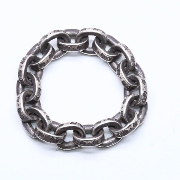 CHROME HEARTS クロムハーツ ペーパーチェーンリング 指輪 サイズ12号 重量約4.74g シルバー925 SV925 美品 中古 4a005200