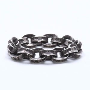 CHROME HEARTS クロムハーツ ペーパーチェーンリング 指輪 サイズ12号 重量約4.74g シルバー925 SV925 美品 中古 4a005200