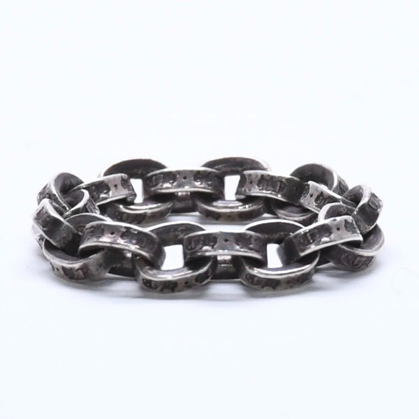 CHROME HEARTS クロムハーツ ペーパーチェーンリング 指輪 サイズ12号 重量約4.74g シルバー925 SV925 美品 中古 4a005200