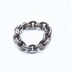 CHROME HEARTS クロムハーツ ペーパーチェーンリング 指輪 サイズ9号 重量約4.55g シルバー925 アクセサリー 美品 中古 4a005197