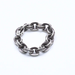 CHROME HEARTS クロムハーツ ペーパーチェーンリング 指輪 サイズ9号 重量約4.55g シルバー925 アクセサリー 美品 中古 4a005197