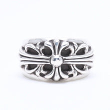 画像をギャラリービューアに読み込む, 極美品 CHROME HEARTS クロムハーツ FLORAL CROSS フローラルクロス リング 重量約18.74g サイズ18号 スターリングシルバー 中古 4a005205