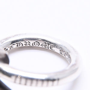 CHROME HEARTS クロムハーツ RNG NAIL W/CROSS BALL ネイル クロスボールリング 重量約6.55g サイズ6号 シルバー925 美品 中古 4a005173