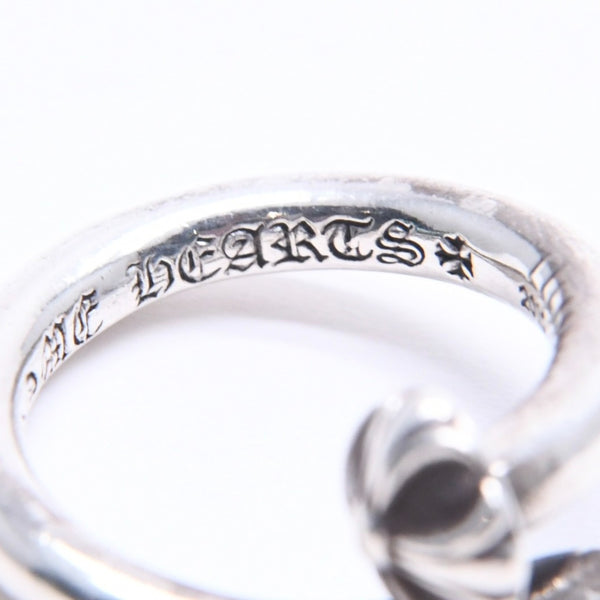 CHROME HEARTS クロムハーツ RNG NAIL W/CROSS BALL ネイル クロスボールリング 重量約6.55g サイズ6号 シルバー925 美品 中古 4a005173