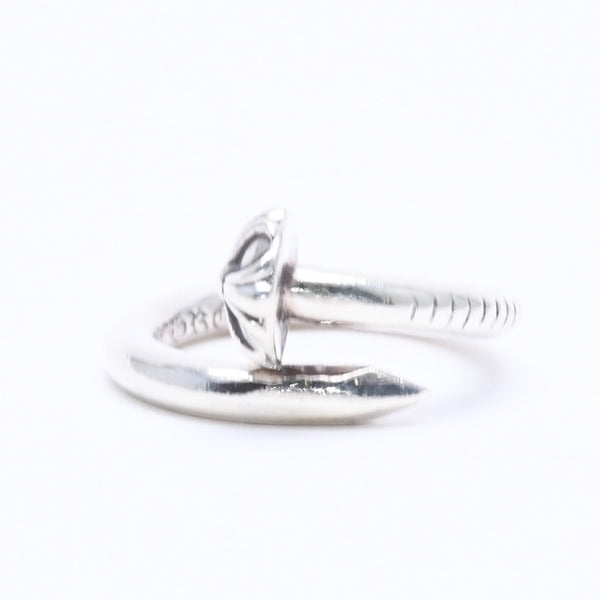 CHROME HEARTS クロムハーツ RNG NAIL W/CROSS BALL ネイル クロスボールリング 重量約5.70g サイズ6号 シルバー925 美品 中古 4a005175