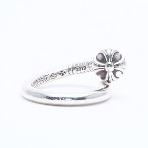 CHROME HEARTS クロムハーツ RNG NAIL W/CROSS BALL ネイル クロスボールリング 重量約5.70g サイズ6号 シルバー925 美品 中古 4a005175
