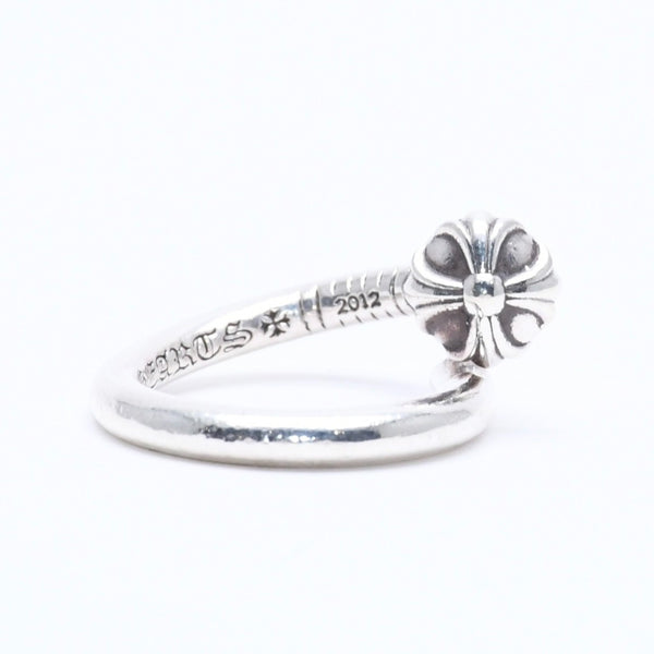 CHROME HEARTS クロムハーツ RNG NAIL W/CROSS BALL ネイル クロスボールリング 重量約5.70g サイズ6号 シルバー925 美品 中古 4a005175