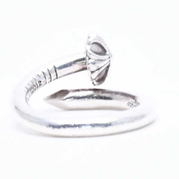 CHROME HEARTS クロムハーツ RNG NAIL W/CROSS BALL ネイル クロスボールリング 重量約5.70g サイズ6号 シルバー925 美品 中古 4a005175