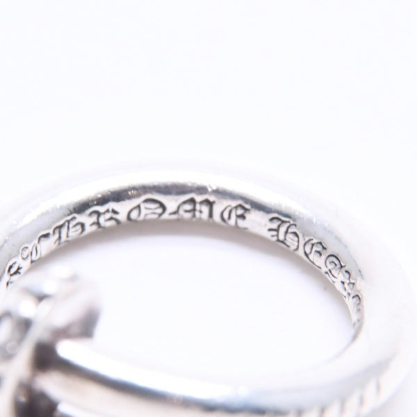 CHROME HEARTS クロムハーツ RNG NAIL W/CROSS BALL ネイル クロスボールリング 重量約5.70g サイズ6号 シルバー925 美品 中古 4a005175
