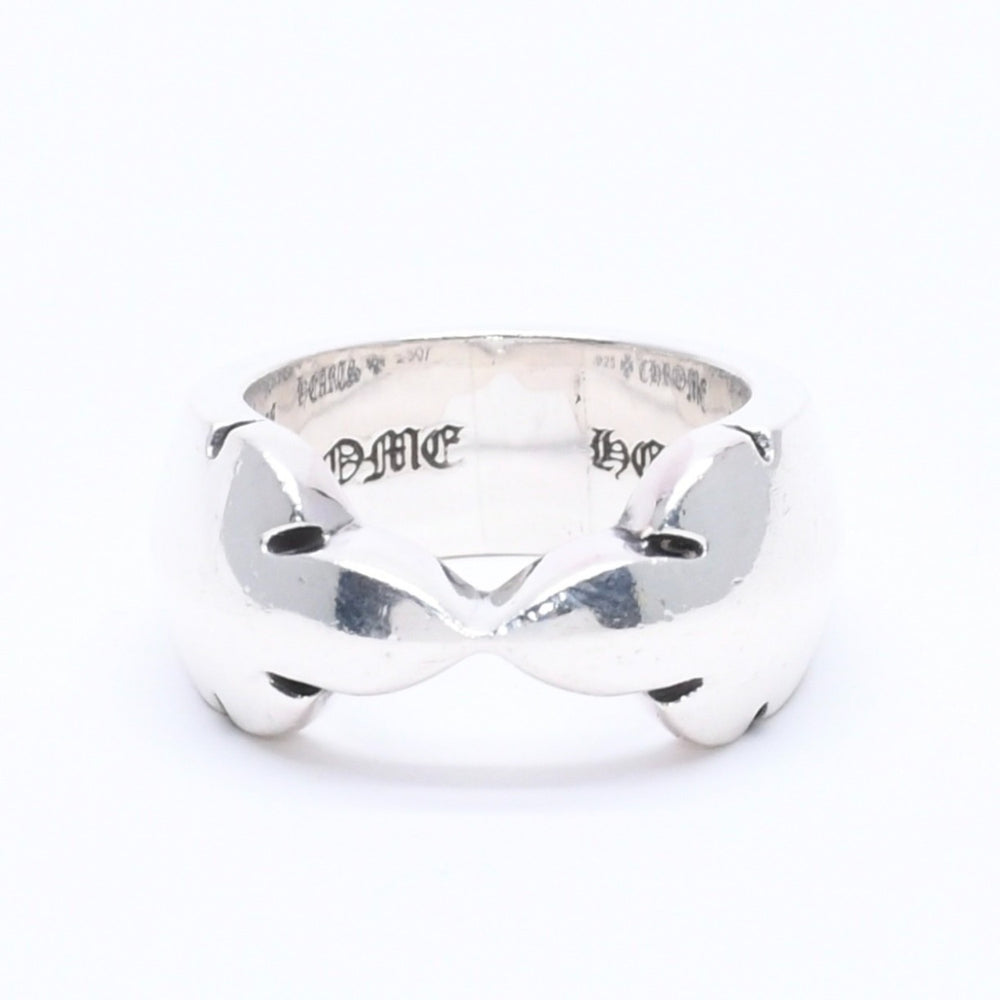 CHROME HEARTS DOUBLE FLEUR KNEE Double flare knee ring Weight approx. 20.70g Size 19 Silver 925 Good condition Used 4a005223