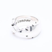 画像をギャラリービューアに読み込む, CHROME HEARTS クロムハーツ DOUBLE FLEUR KNEE ダブルフレアニー リング 重量約20.70g サイズ19号 シルバー925 美品 中古 4a005223
