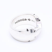 画像をギャラリービューアに読み込む, CHROME HEARTS クロムハーツ DOUBLE FLEUR KNEE ダブルフレアニー リング 重量約20.70g サイズ19号 シルバー925 美品 中古 4a005223