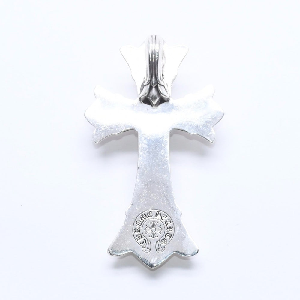CHROME HEARTS LG DOUBLE CH CROSS Large Double CH Cross Pendant Top Weight Approx. 100.63g Silver 925 Good Condition Used 4a005187