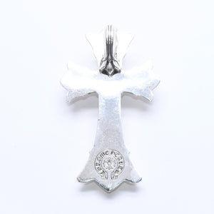 CHROME HEARTS クロムハーツ LG DOUBLE CH CROSS ラージ ダブルCHクロス ペンダントトップ 重量約100.63g シルバー925 美品 中古 4a005187