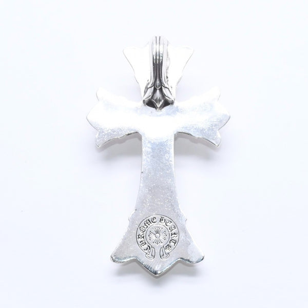 CHROME HEARTS クロムハーツ LG DOUBLE CH CROSS ラージ ダブルCHクロス ペンダントトップ 重量約100.63g シルバー925 美品 中古 4a005187