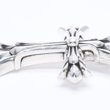 画像をギャラリービューアに読み込む, CHROME HEARTS クロムハーツ LG DOUBLE CH CROSS ラージ ダブルCHクロス ペンダントトップ 重量約100.63g シルバー925 美品 中古 4a005187