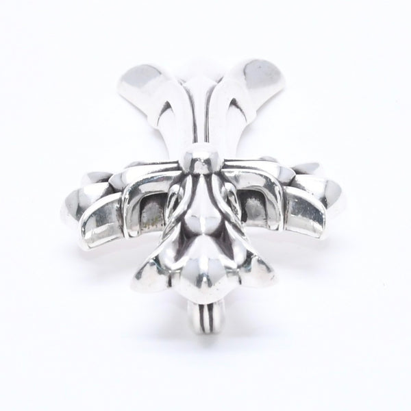 CHROME HEARTS クロムハーツ LG DOUBLE CH CROSS ラージ ダブルCHクロス ペンダントトップ 重量約100.63g シルバー925 美品 中古 4a005187
