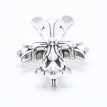 画像をギャラリービューアに読み込む, CHROME HEARTS クロムハーツ LG DOUBLE CH CROSS ラージ ダブルCHクロス ペンダントトップ 重量約100.63g シルバー925 美品 中古 4a005187