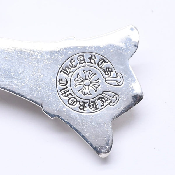 CHROME HEARTS クロムハーツ LG DOUBLE CH CROSS ラージ ダブルCHクロス ペンダントトップ 重量約100.63g シルバー925 美品 中古 4a005187