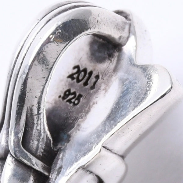 CHROME HEARTS クロムハーツ LG DOUBLE CH CROSS ラージ ダブルCHクロス ペンダントトップ 重量約100.63g シルバー925 美品 中古 4a005187