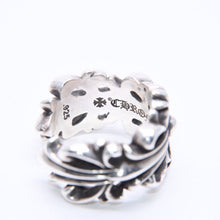 画像をギャラリービューアに読み込む, CHROME HEARTS クロムハーツ DOUBLE FLORAL CROSS ダブルフローラルクロス リング 重量約15.31g サイズ15号 美品 中古 4a005202