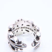画像をギャラリービューアに読み込む, CHROME HEARTS クロムハーツ DOUBLE FLORAL CROSS ダブルフローラルクロス リング 重量約15.31g サイズ15号 美品 中古 4a005202