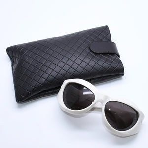 BOTTEGAVENETA ボッテガヴェネタ シールドサングラス アイウェア BV1087S サイズ63□17-130 アセテート ホワイト 美品 中古 4a005210