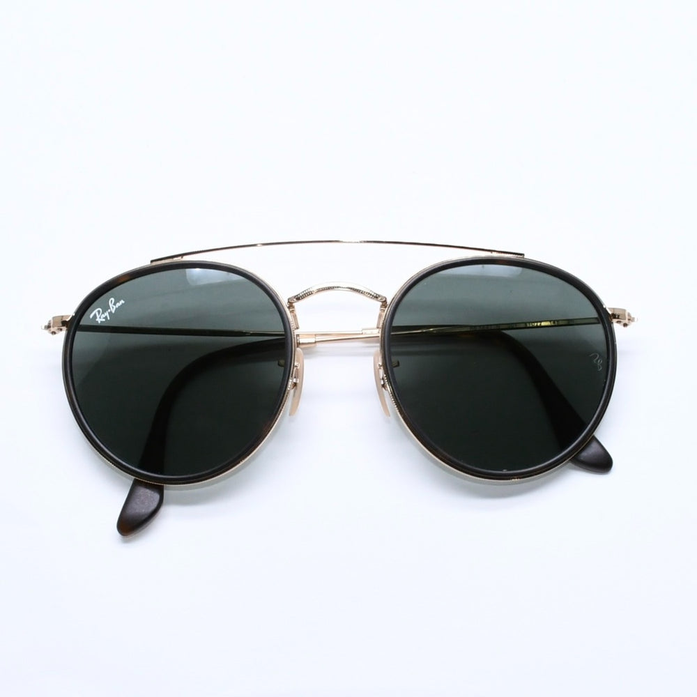 極美品 Ray-Ban レイバン サングラス アイウェア RB3647-N 001 サイズ51□22 145 ゴールド プラスチック メタル 中古 4a005067