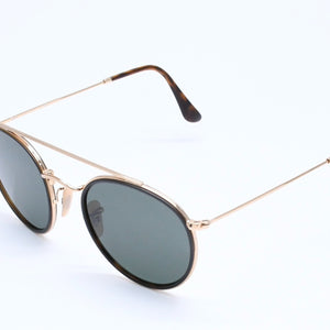 極美品 Ray-Ban レイバン サングラス アイウェア RB3647-N 001 サイズ51□22 145 ゴールド プラスチック メタル 中古 4a005067